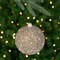 Northlight Glittered Beads Christmas Ball Ornament - 4" - Gold